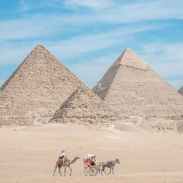 Pyramids of Giza. Even here, raw honey goes stale. Photo credit: Ahmed Emad H, CC BY-SA 4.0 , via Wikimedia Commons