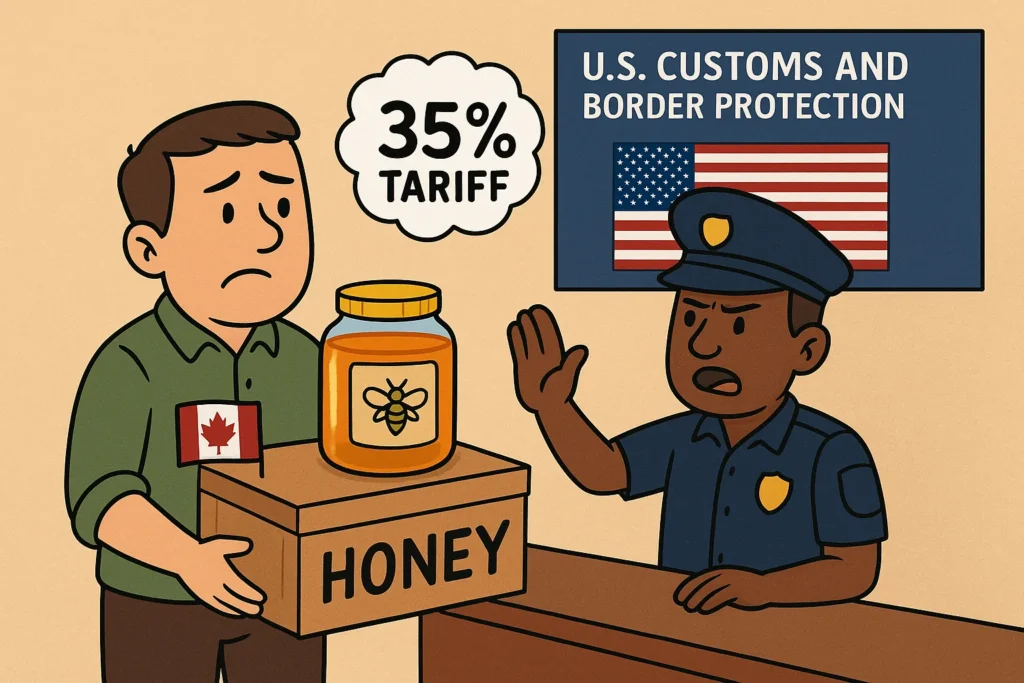 Canadian Honey Faces 35% Duty