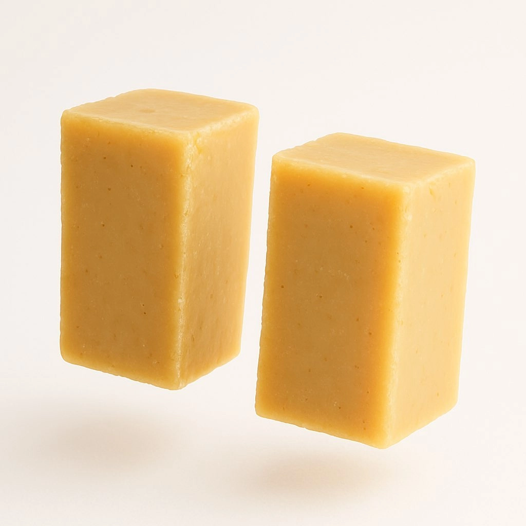 5 kg (10 lb) half-blocks of unprocessed natural beeswax