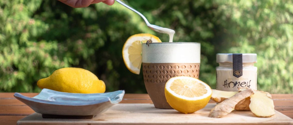 Healthy fresh Wendell Estate Honey goes great with tea